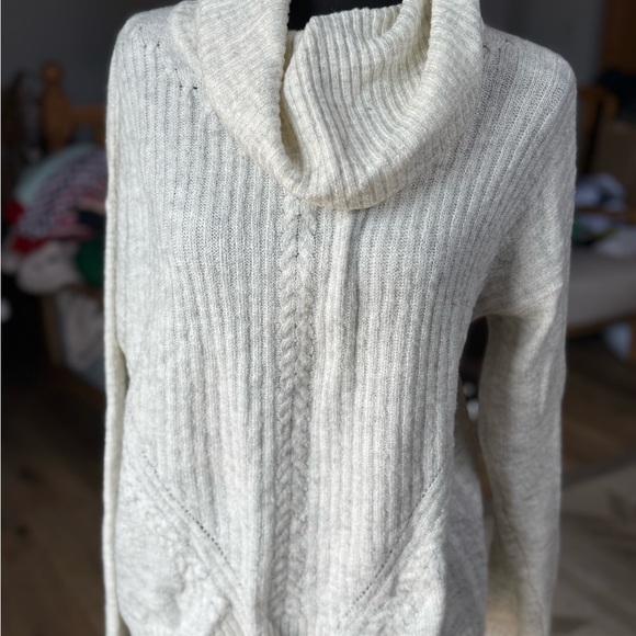 The Limited Sweaters - The Limited Soft Cream Cowl Neck Sweater
